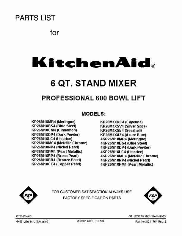 KitchenAid Mixer KP26M1XBS4-page_pdf